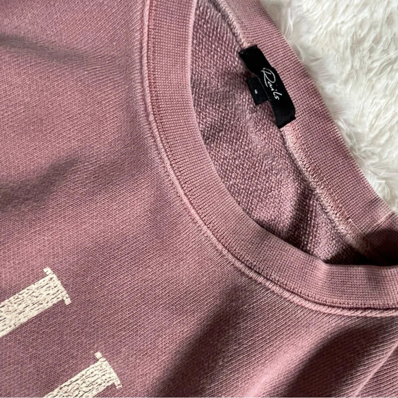 Rails Signature Crewneck Dropped Sleeve Sweatshirt Size Small - Picture 5 of 10